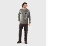FJALLRAVEN Lada Round-Neck – Grey -Fjallraven Exporteren Winkel FR15