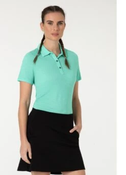Super.natural Super Natural Woman Sporty Polo Ice Green Melange