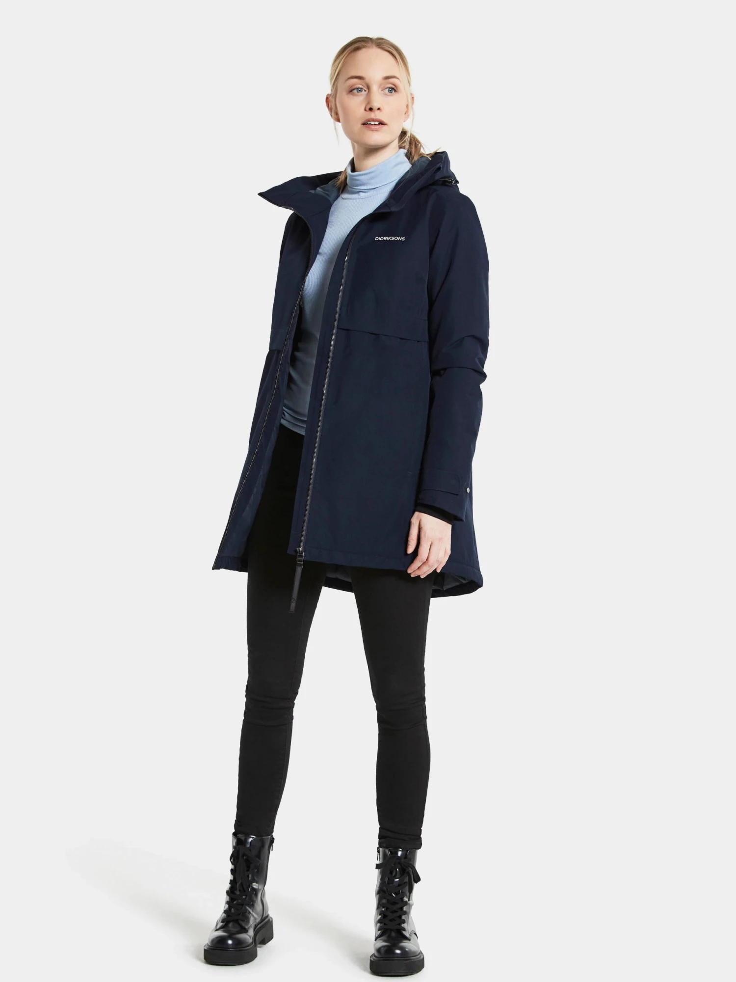 DIDRIKSONS Helle – Dames Parka – Night Blue 4 DIDRIKSONS Helle – Dames Parka – Night Blue - Afbeelding 4