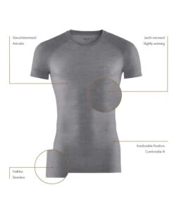FALKE Heren T-shirt Wool-Tech Light – Zwart -Fjallraven Exporteren Winkel falke17