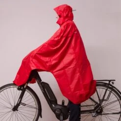 Lowland Fietsponcho β Rood