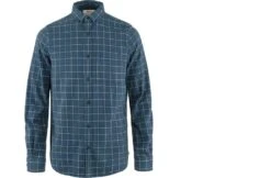FJALLRAVEN Övik Flannel Shirt – Indigo Blue/Flint Grey