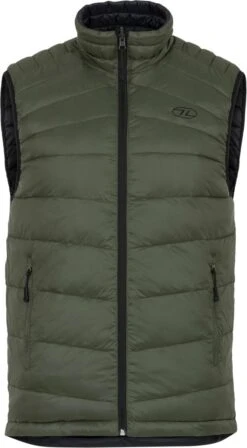 HIGHLANDER Reversible Bodywarmer – Black-olive -Fjallraven Exporteren Winkel highlander bodywarmer3