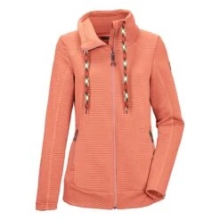 KILLTEC KOS 88 Powerstretch Fleecevest Dames – Hellapricot