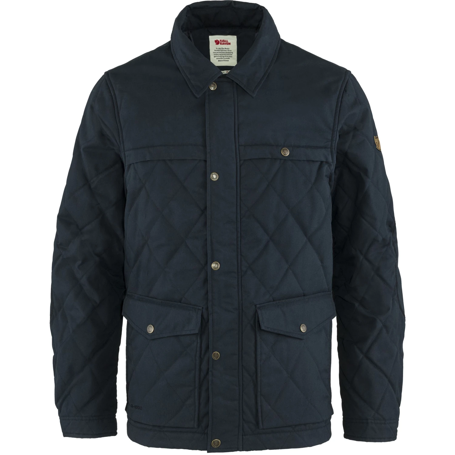 FJALLRAVEN Ovik Wool Padded Jacket – Navy 1 FJALLRAVEN Ovik Wool Padded Jacket – Navy