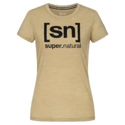 Super.natural Super Natural – Dames Logo T-shirt – Olive Grey