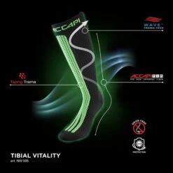 Accapi – Calza – Tibial Vitality – Energy Wave – Sokken 6 Accapi – Calza – Tibial Vitality – Energy Wave – Sokken -Fjallraven Exporteren Winkel tibial