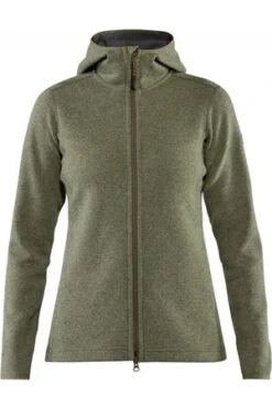 Fjallraven – High Coast Wool Hoodie – Dames – Green