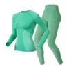 Odlo Dames Set Shirt L/s + Broek Evolution | Groen
