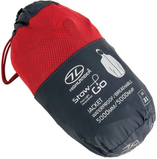 Highlander Stow & Go Regenjas – Charcoal Grey 2 Highlander Stow & Go Regenjas – Charcoal Grey - Afbeelding 2