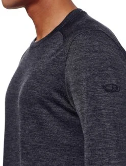 Icebreaker Shirt – Sphere L.slv Crew – Heren – Black Heather -Fjallraven Exporteren Winkel w 4 110690020 scaled 1
